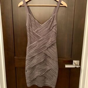 Grey cotton bodycon dress. Can be dressy or casual